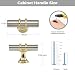 Ravinte Decor 25 Pack Brushed Nickel Cabinet Knobs Gold Kitchen Cabinet Knobs Cabinet Pulls for Kitchen Cabinet Drawer Stainless Steel Dresser Knobs for Cabinet Hardware 2in Length Single Hole - Image 3