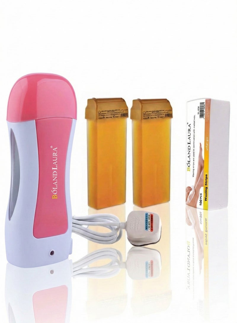 BOLAND LAURA Depilatory Heater For Wax08 +2Wax roll+Hair removal strips - Image 1