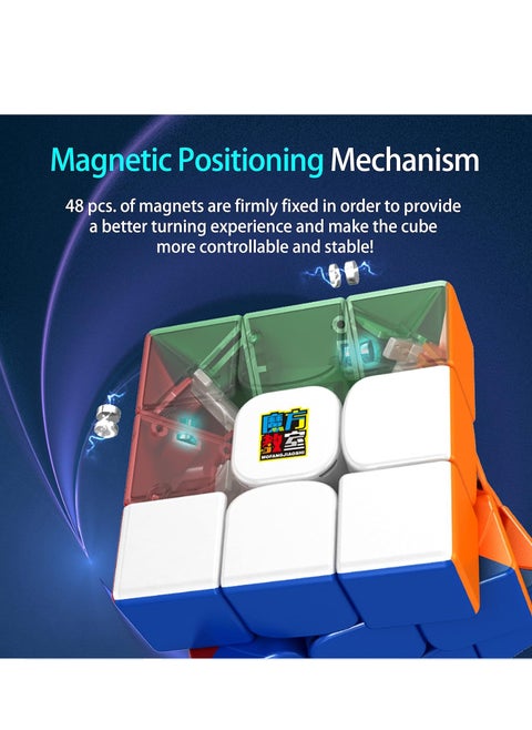 Cuber Shop Moyu RS3M 2021 Maglev 3x3 Magnetic Speed ​​Cube, Professional Upgraded Version 2020 (Pro Version)