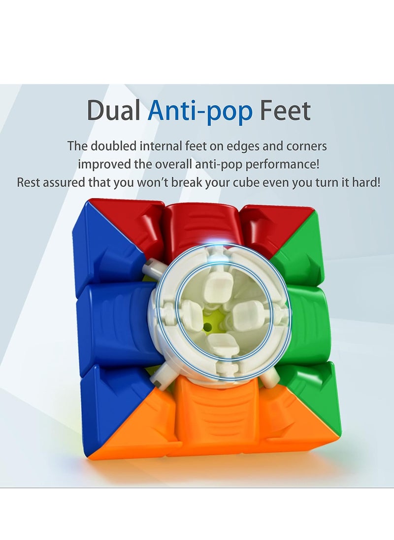 Cuber Shop Moyu RS3M 2021 Maglev 3x3 Magnetic Speed ​​Cube, Professional Upgraded Version 2020 (Pro Version)
