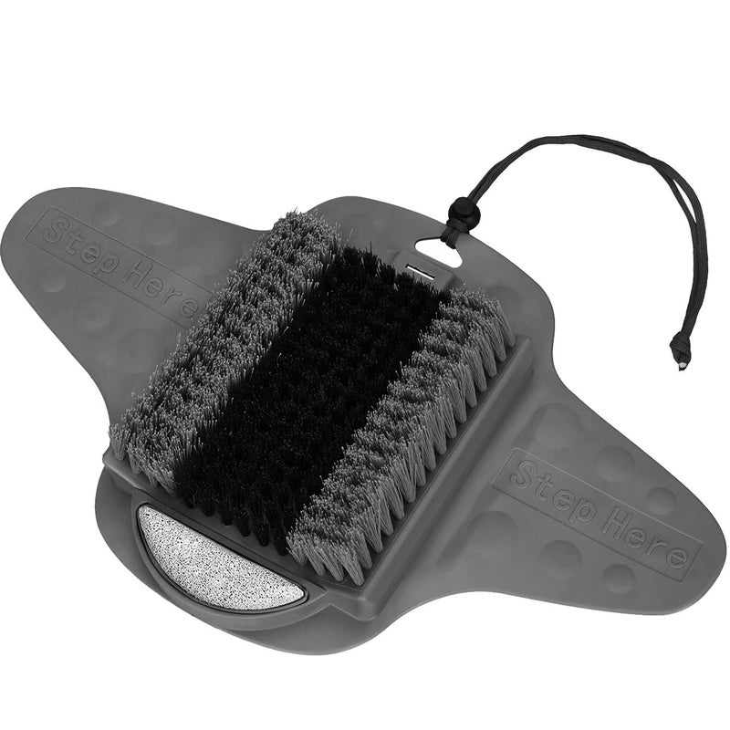 BESKAR Shower Foot Scrubber Mat with Pumice Stone, Cleans, Exfoliates & Smooths Your Foot Without Bending in The Shower or Bathtub, Foot Dead Skin & Callus Remover, Upgraded Non-Slip Suction Cups - Image 1