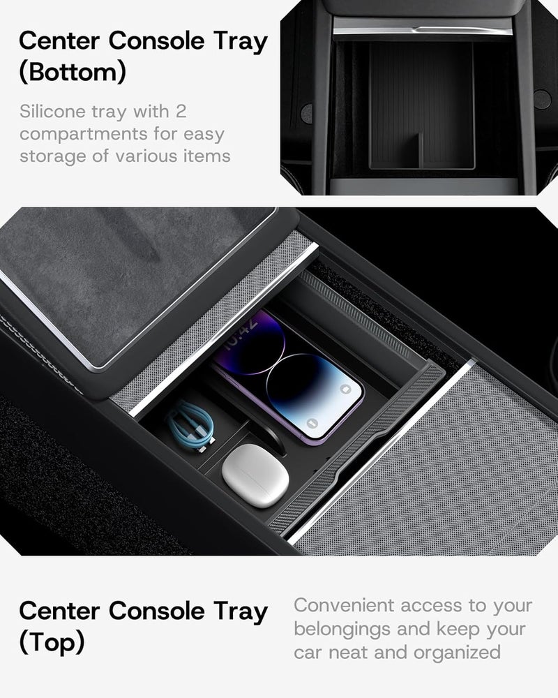 SUMK Center Console Organizer Tray for Tesla Model Y - Image 3