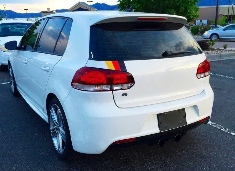 iJDMTOY Compatible with Euro/German Cars 10x6 Inches Germany Flag Black/Red/Yellow Color Stripe Decal Sticker for Exterior Interior Decoration - Image 5