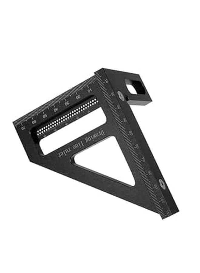 Aluminum Triangle Ruler 90 Degree Carpenter Square Woodworking Measuring Layout Tool - Image 1