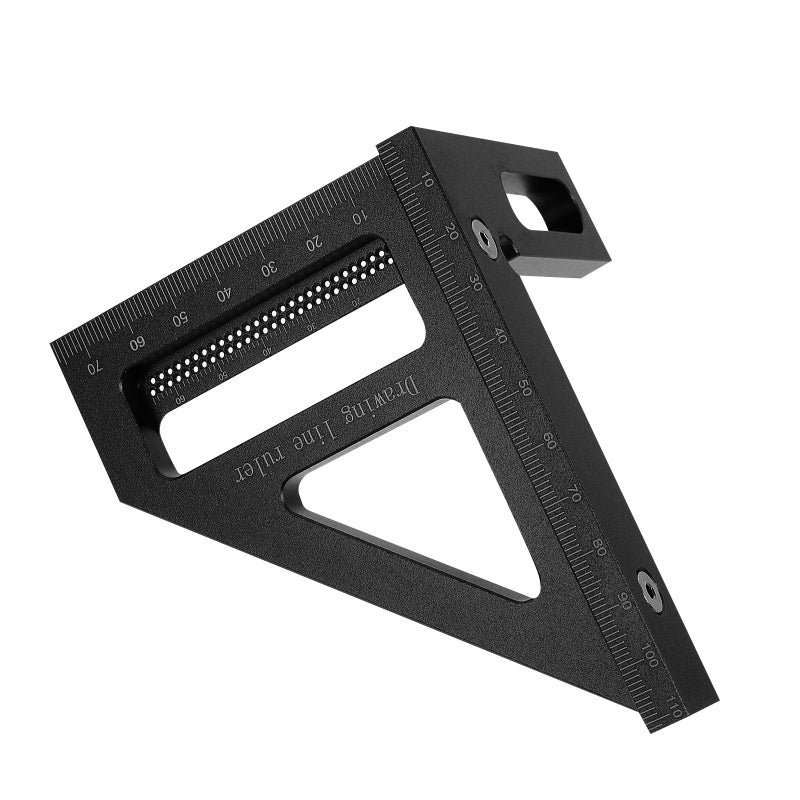 Aluminum Triangle Ruler 90 Degree Carpenter Square Woodworking Measuring Layout Tool - Image 2