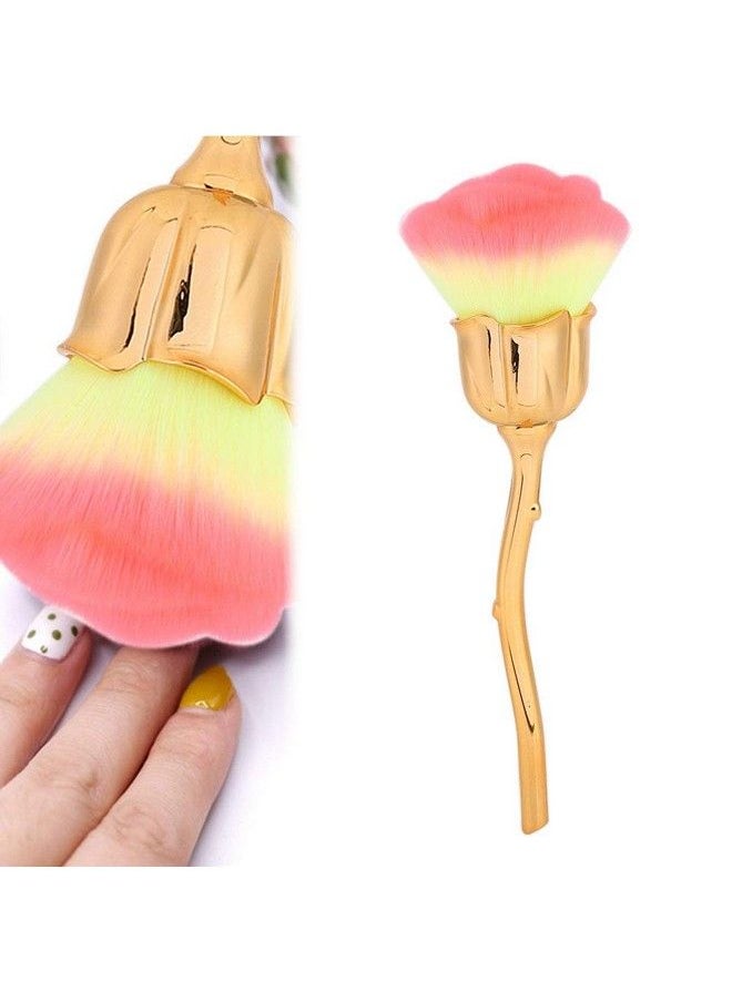 HURRISE - Nail Brush Nail Dust Brush Rose Shape Long Powder Removal Brush Can Be Used As Nail Dust Brush For Nail Brushes Nailbrushes Blush Brush Foundation Brush(03) - Image 1