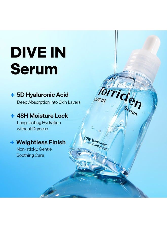 Torriden DIVE IN Serum 1.69 fl oz + refill pouch 1.69 fl oz | Deep Hydration to Get Glow Skin | Hyaluronic Acid, Panthenol, Allantoin | Korean Facial Serum - Image 2