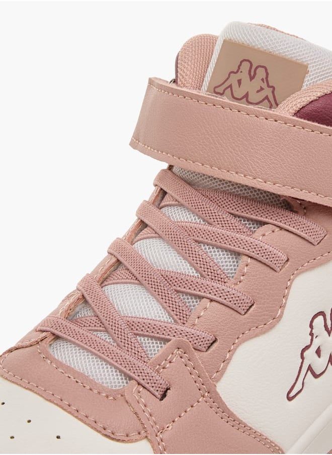 Girls' Colourblock Sneakers with Hook and Loop Closure