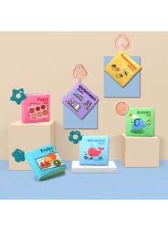 Generic Baby Early Education Cloth Book 0-3 Years Old Baby Toy With Teeth Cartoon Animal Baby Enlightenment Tear Cloth Book-Color:Color  - Image 4