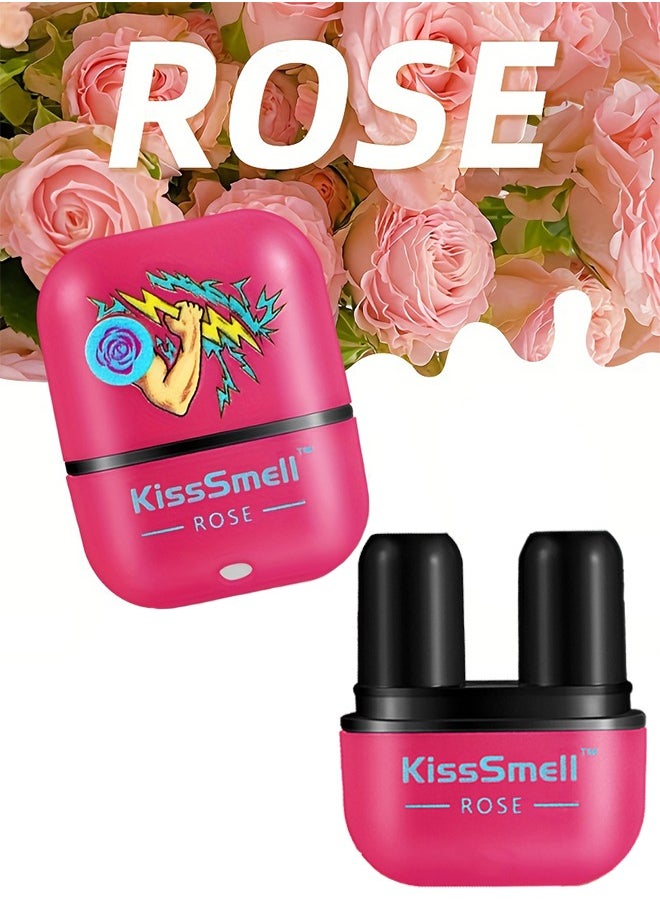 KissSmell - 1pc Portable Aromatherapy Nasal Inhaler Personal Diffuser Sniffer Stick With Essential Oils Refreshing Menthol for Stress Anxiety Relief Soothes Comforts Boosts Focus - Image 1