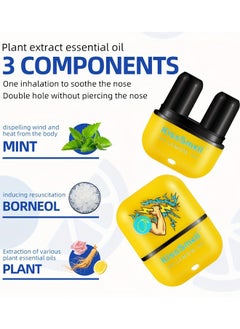 KissSmell 1pc Portable Aromatherapy Nasal Inhaler Personal Diffuser Sniffer Stick With Essential Oils Refreshing Menthol for Stress Anxiety Relief Soothes Comforts Boosts Focus  - Image 2