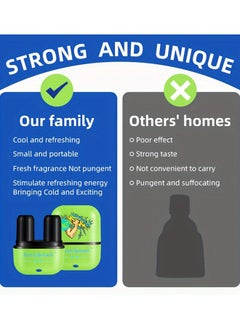 KissSmell 1pc Portable Aromatherapy Nasal Inhaler Personal Diffuser Sniffer Stick With Essential Oils Refreshing Menthol for Stress Anxiety Relief Soothes Comforts Boosts Focus  - Image 4