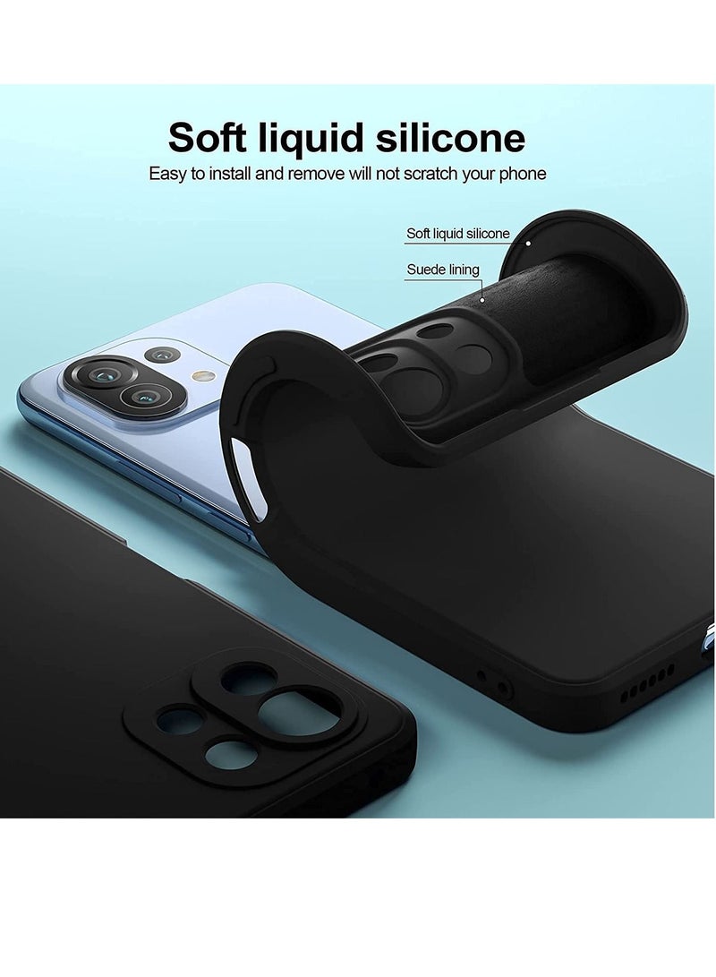 BORTONY Mi 11 Lite Case,Liquid Silicone Protective Case Cover With Camera Protection For Mi 11 Lite - Image 3