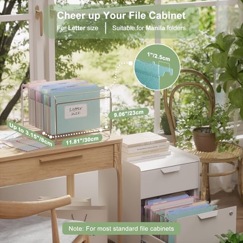 EcoStash Extra Capacity Hanging File Folders 315 Reinforced Wheat Straw Expanding Hanging Folder Letter Size Heavy Duty for Filing Cabinets File Organizer for Office Home3 Packs - Image 3