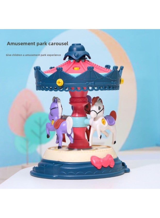 Amusement Park Assembled Children's DIY Educational Toys Play Home Disassembly Screw Pirate Ship Ferris Wheel Hot Sale-Color:pirate Ship - Image 2