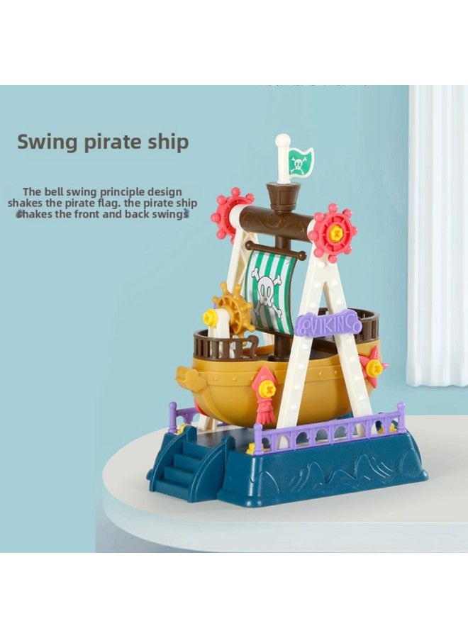 Amusement Park Assembled Children's DIY Educational Toys Play Home Disassembly Screw Pirate Ship Ferris Wheel Hot Sale-Color:pirate Ship - Image 4