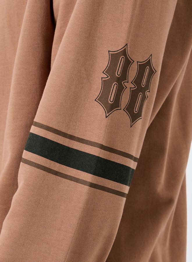 Styli Coffee Brown Relaxed Fit Hoodie - Image 4