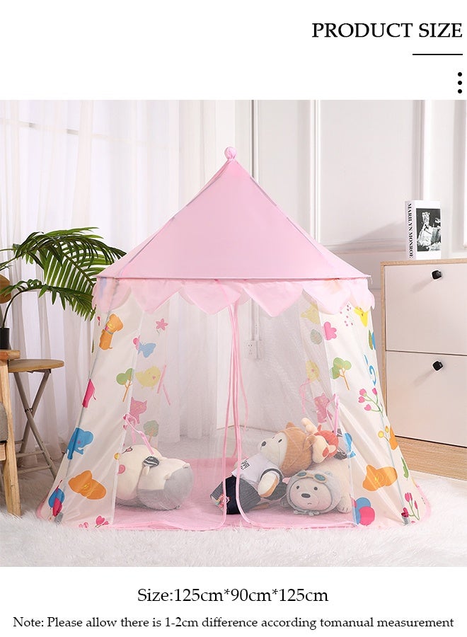 DUNISO Kids Play Tent, Princess Castle Tent Kids Playhouse Tent for Children Indoor and Outdoor Games, Portable Princess Folding Tent, Baby House Toy Tent for Boys, Girls, Babies, Toddlers & Pets - Image 2