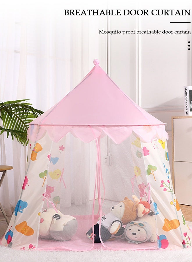 DUNISO Kids Play Tent, Princess Castle Tent Kids Playhouse Tent for Children Indoor and Outdoor Games, Portable Princess Folding Tent, Baby House Toy Tent for Boys, Girls, Babies, Toddlers & Pets - Image 4