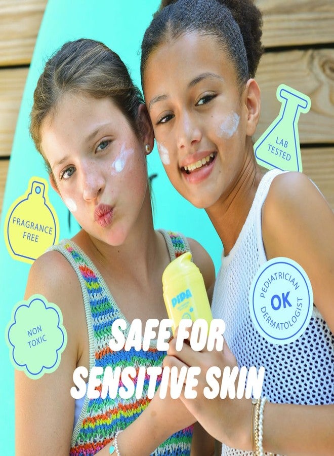Pipa Sun-Sational 100% Mineral Daily Sunscreen SPF 30, 50 ml | Liquid Everyday Face Lotion with Zinc Oxide | Unscented & Gentle for Sensitive Skin | Kids & Tweens Skin Care - Image 3