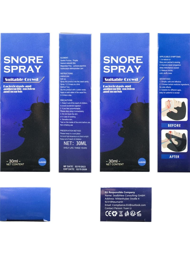 SOUTH MOON بخاخ الشخير 30 مل بمكونات عشبية يقلل من الشخير ويحسن احتقان الأنف ويخفف من التهاب الأنف - Image 4