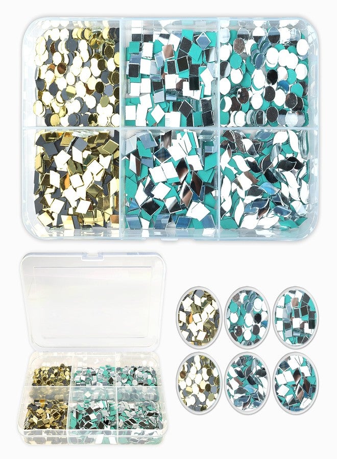 Twinster Mirrors for Craft Work (6 Different Shapes, 900 Total Pieces) Lippan Art Craft Materials Kit Decorative Mirrors DIY Best Kit - Image 1