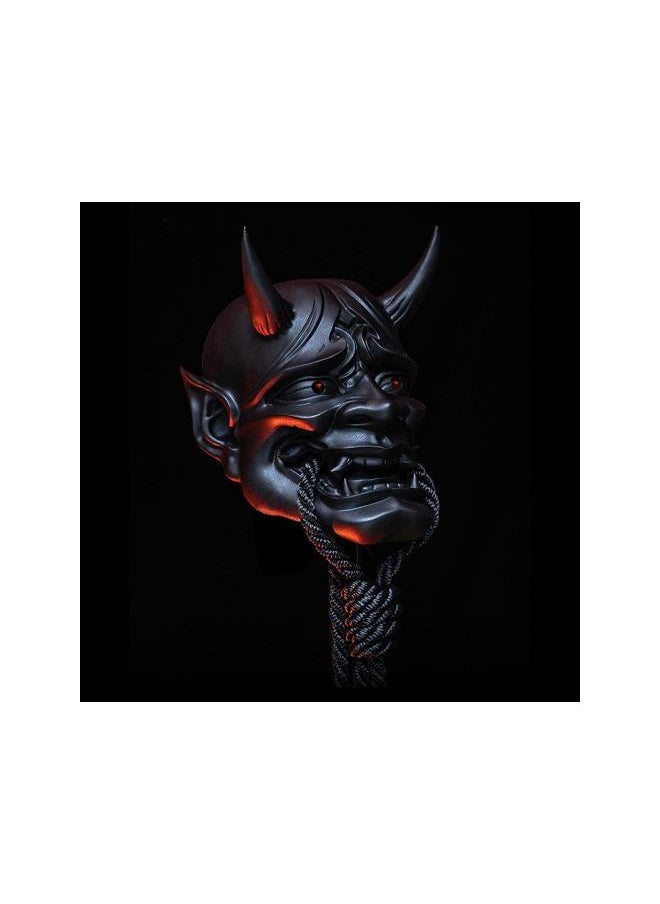 silvercnc - Japanese Cosplay Latex Mask,Japanese Anime Latex Face Cover Anime Horror Soft Rubber Head Cover Halloween Ghost Demon Face Cover Stage Performance Props - Image 1