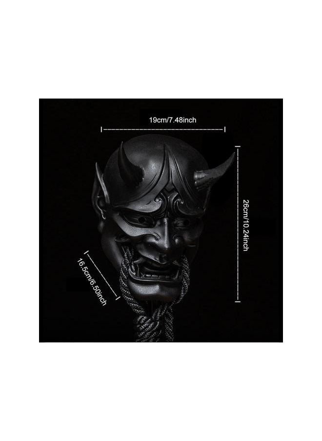 silvercnc - Japanese Cosplay Latex Mask,Japanese Anime Latex Face Cover Anime Horror Soft Rubber Head Cover Halloween Ghost Demon Face Cover Stage Performance Props - Image 1
