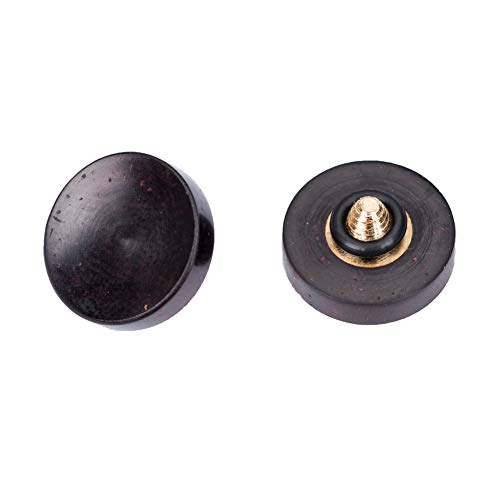 VKO Wood Soft Shutter Release Button,Delicate Camera Shutter Button 12mm Concave Surface Black(Wood Grain Random) - Image 1