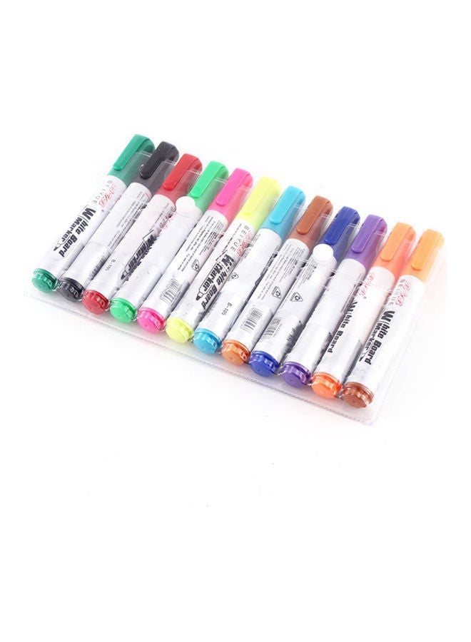 نيبمينينت 12 قطعة من أقلام الماركر التي يتم تنظيفها بالمسح الجاف متعدد الألوان - Image 1