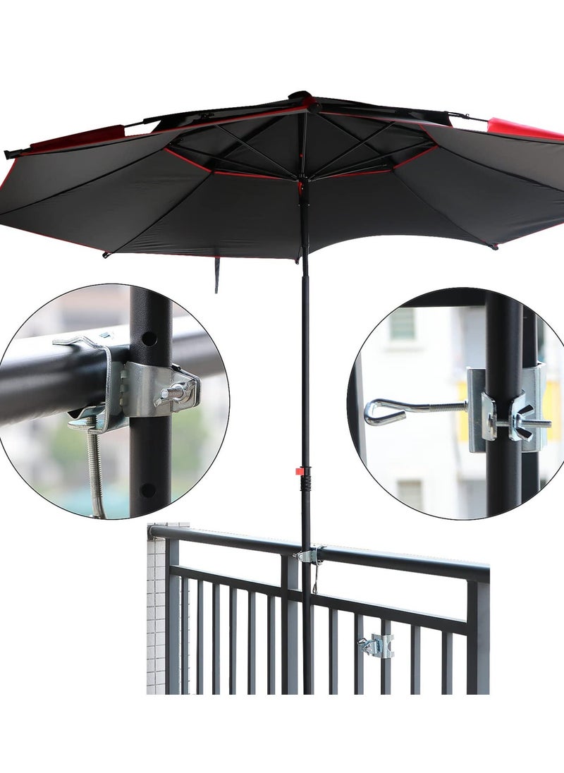 Generic - Sun Parasol Holder, Heavy Duty Metal Patio Umbrella Clamp Stand, Outdoor Umbrella Holder, Secure Outdoor Umbrella Holder for Garden Parasols, Perfect for Relaxing Outdoors - Image 1