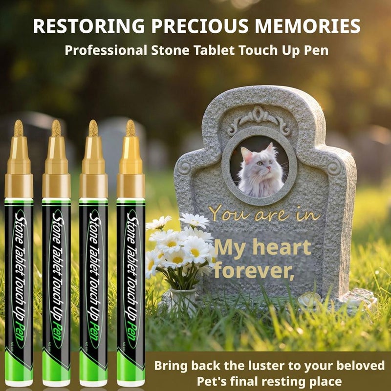 Pet Tombstone Touch-Up Pen, Extra Large Capacity, Metal Pen for Inscription Repair, High Temperature Resistance, Waterproof - Image 5