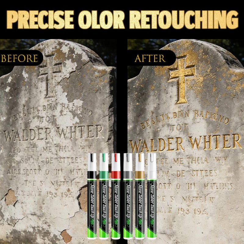 Pet Tombstone Touch-Up Pen, Extra Large Capacity, Metal Pen for Inscription Repair, High Temperature Resistance, Waterproof - Image 4