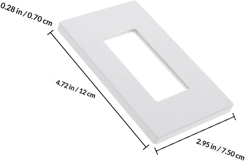 4pcs US Standard Toggle Wall Plate Outlet Cover, Single Gang Electrical Wall Outlet Cover for Home, Screwless Protective Light Switch Plate - Image 2
