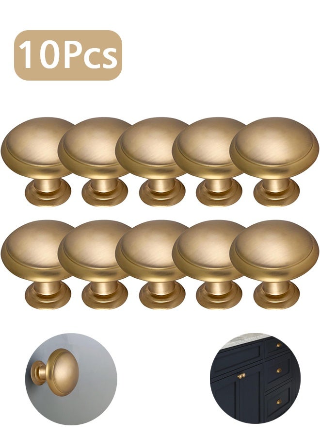 GIFT 10 Pack Exquisite Design Round Antique Gold Dust Kitchen Cabinet Handles Cabinet Door Handles Drawer Handles Dresser Handles - Image 1