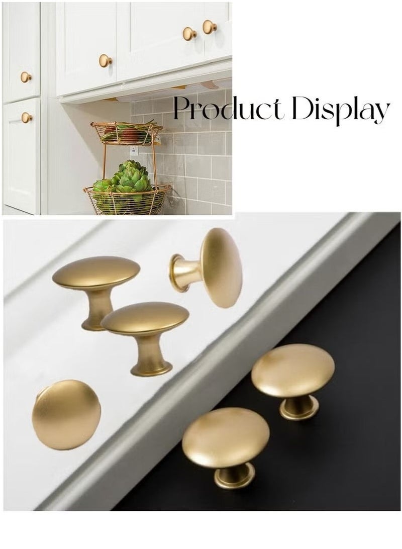 GIFT 10 Pack Exquisite Design Round Antique Gold Dust Kitchen Cabinet Handles Cabinet Door Handles Drawer Handles Dresser Handles - Image 5