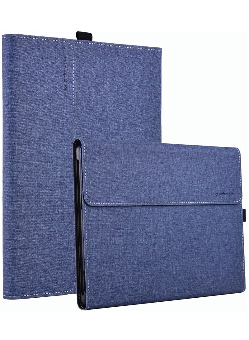 Protective Tablet Cover Compatible with Surface Pro 9 Premium PU Leather Case with Multiple Angle Adjustable - Image 1