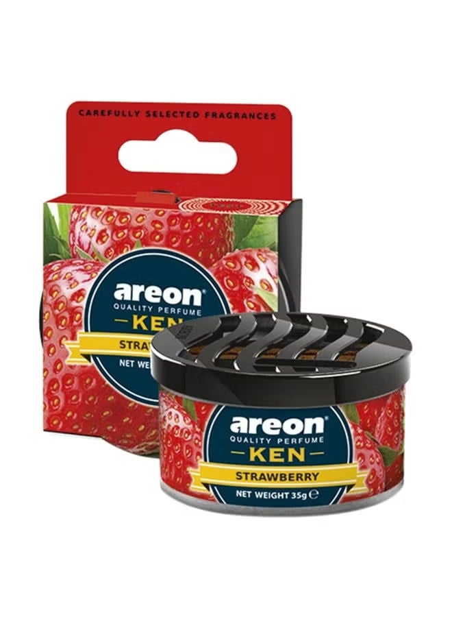 Areon Ken Car Air Freshener - Strawberry - Image 1