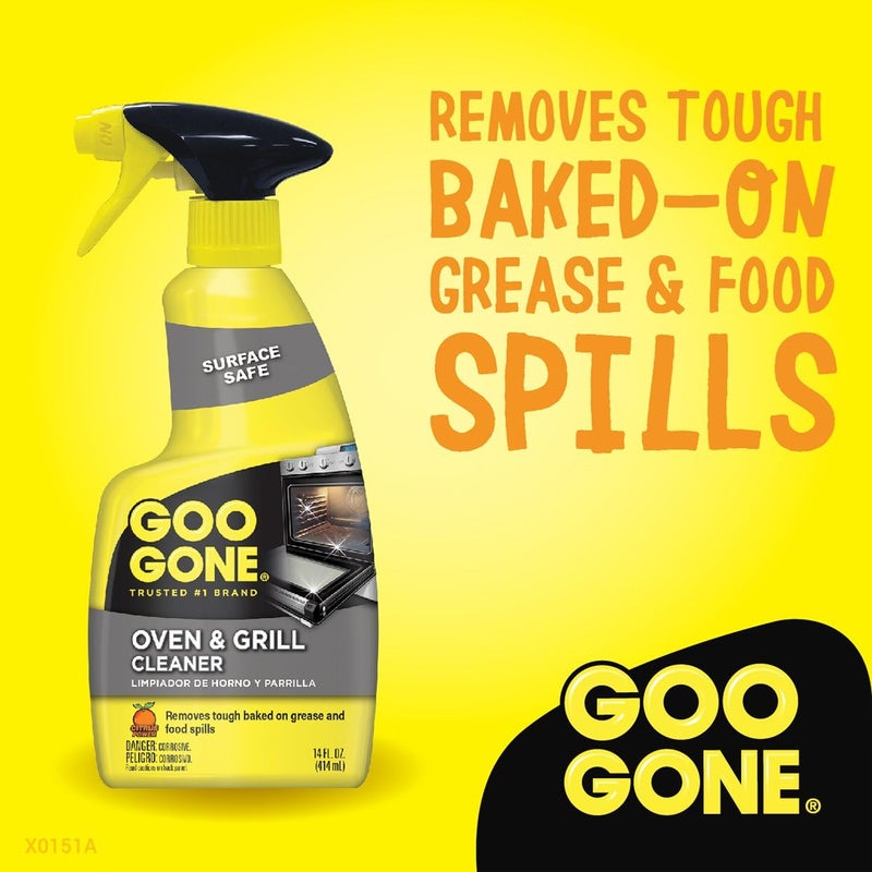Goo Gone جو جون مزيل الشحوم للفرن والشواية - 14 أونصة - يزيل الشحوم المخبوزة الصعبة وبقع الطعام بأمان على السطح - Image 5