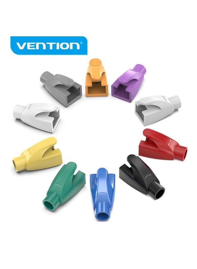 فينشن حذاء تخفيف الضغط VENTION RJ45 برتقالي من نوع PVC، عبوة من 50 قطعة، رقم الموديل IODO0-50  - Image 5