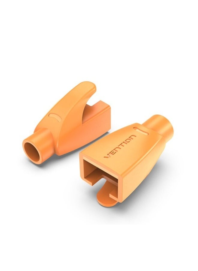 فينشن حذاء تخفيف الضغط VENTION RJ45 برتقالي من نوع PVC، عبوة من 50 قطعة، رقم الموديل IODO0-50  - Image 1