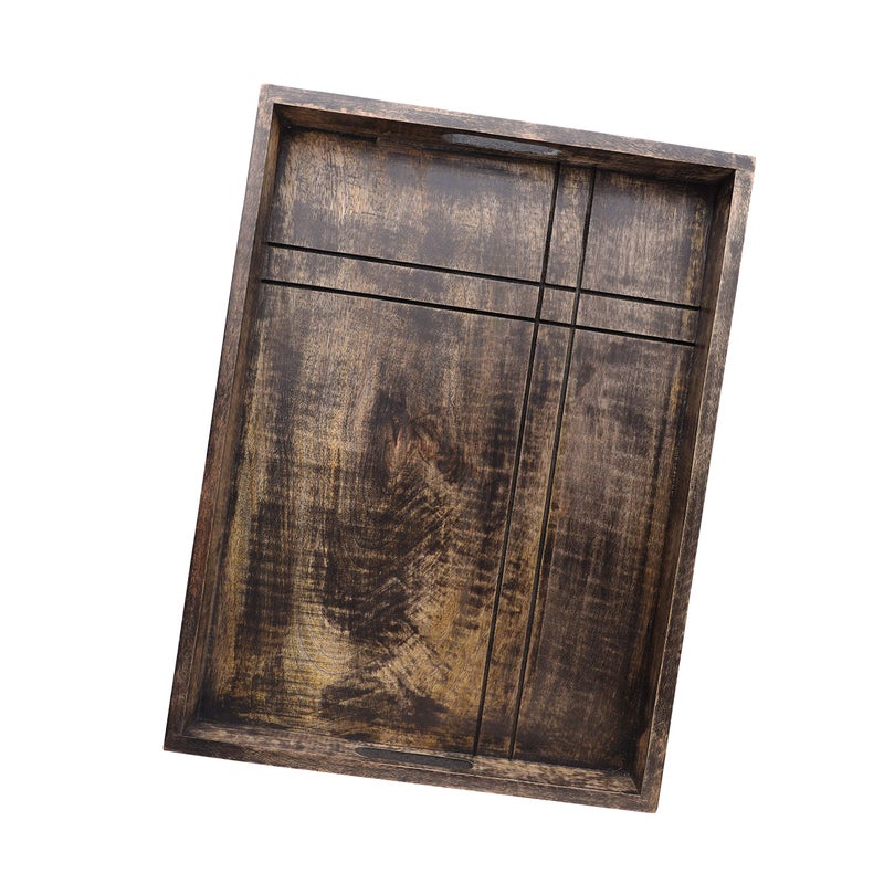 RICHTER Dark Brown Rustic Tray - Image 4