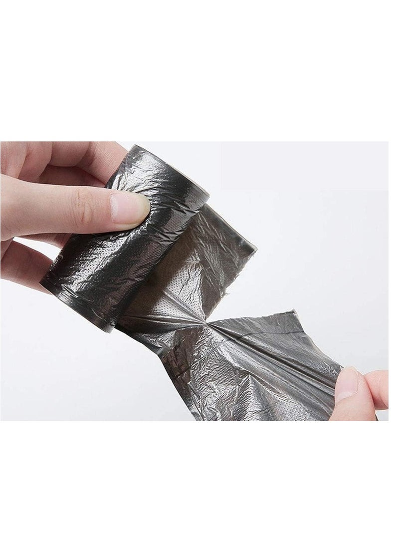 Small Garbage Bag Mini Garbage Bag Small Garbage Bag Disposable Garbage Can Liner For Car Trash Can Bathroom Bedroom Home Kitchen Office 4 Rolls (Random Color)  - Image 2