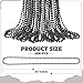 Huskein 100 PCS Mardi Gras Beads Bulk 33 Black Mardi Gras Beaded Necklace Round Black Beads Stuff Set Parade Accessories Set Party Favors Carnival Decorations - Image 4