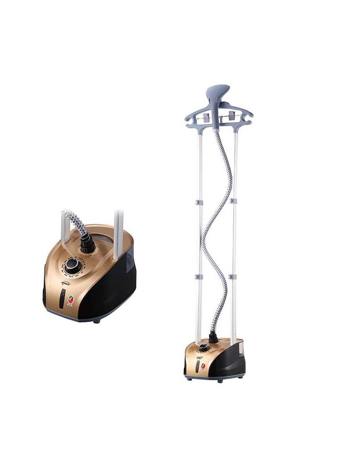 Generaltec Garment Steam Iron, Double pole with Hang & Lock, 3 levels of continuous steam for all kinds of fabrics, Ready to use in 38 second, low water level alert