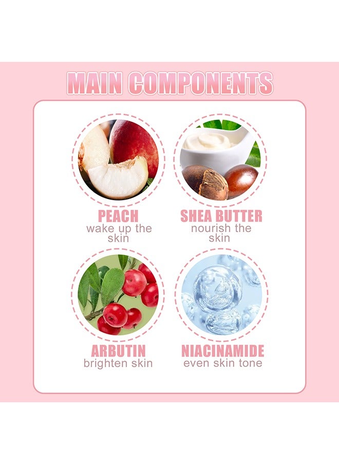 إيلهو مقشر مقشر عسل خوخ ، خوخ ، مقشر للجسم ، مرطب ، زيت مرطب ، تنظيف ، تليين ، مقشر بشرة الدجاج 100 جرام - Image 3