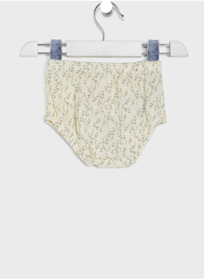 MANGO - Infant Leaf Print Shorts - Image 1