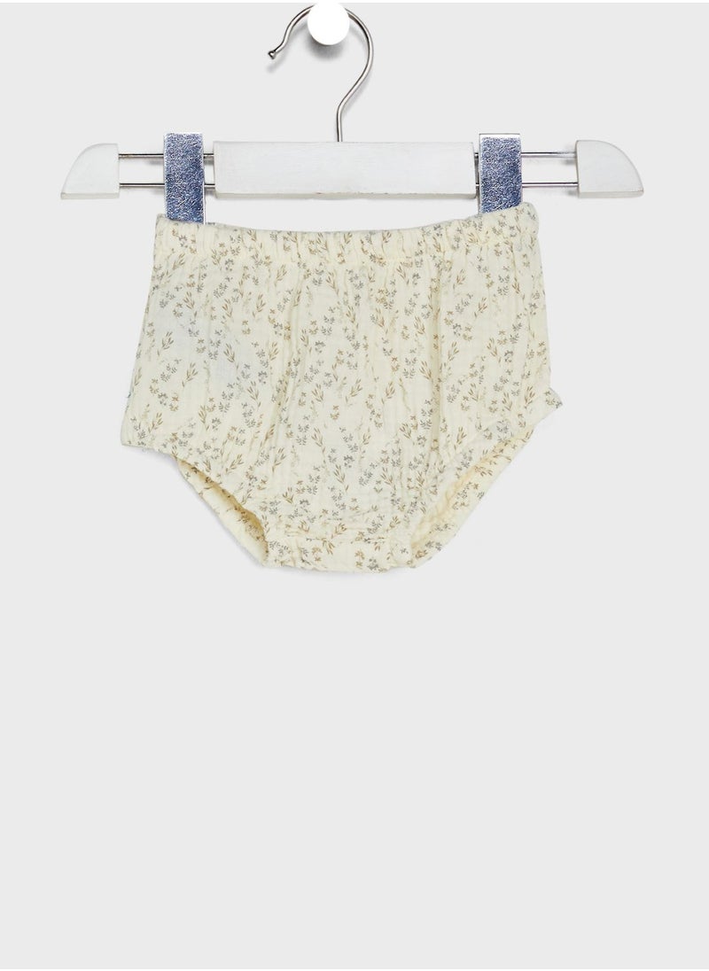 MANGO - Infant Leaf Print Shorts - Image 1