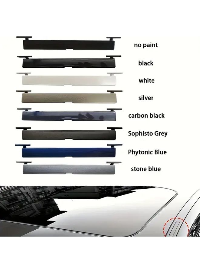 Roof Rack Lid Cover with Flowing Water Strips Phytonic Blue for 5 Series G30 Left Side Installation Roof Mounted Design Enhanced Aerodynamics Interior Protection Sleek Finish Durable Construction - Image 1