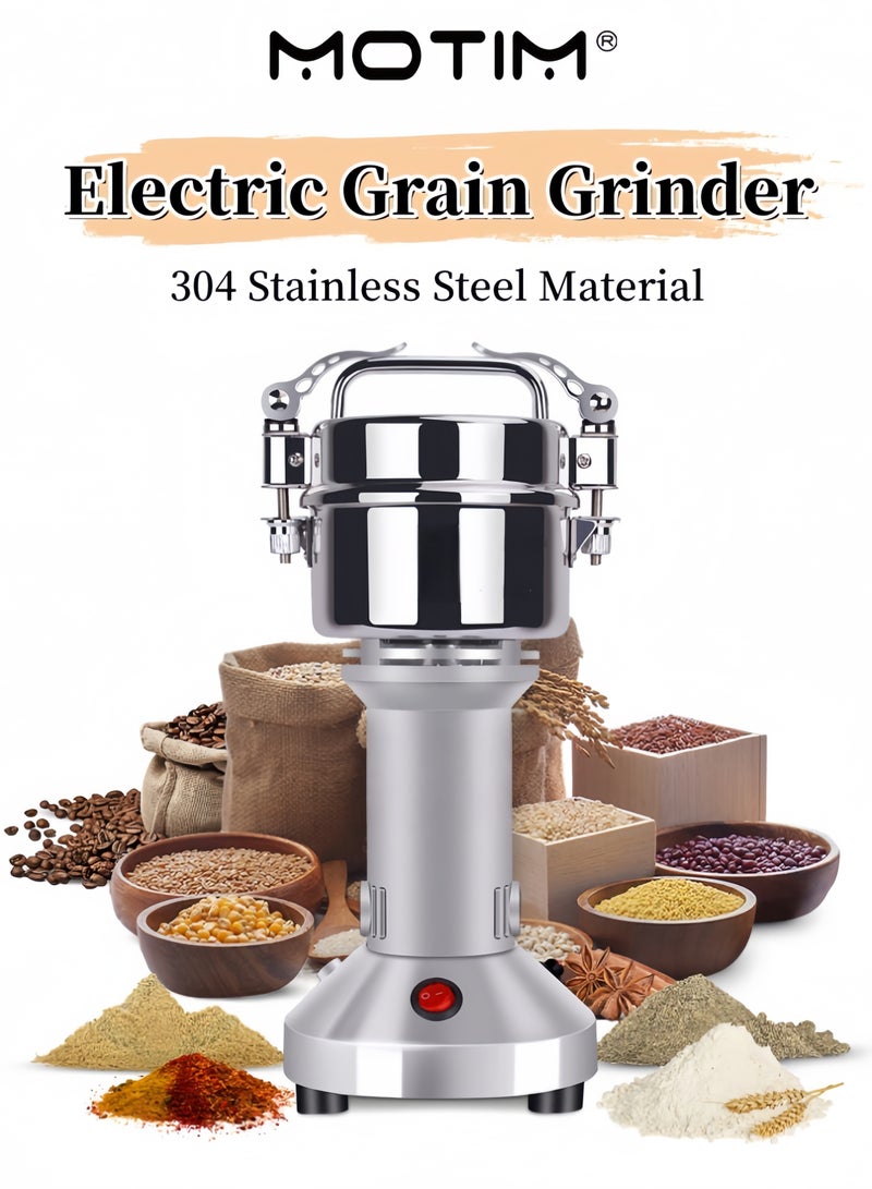 Motim Stainless Steel Grinding Machine Household Vertical Pulverizer For Kitchen Cereal Coffee Pepper Beans Nuts Spices - Image 1